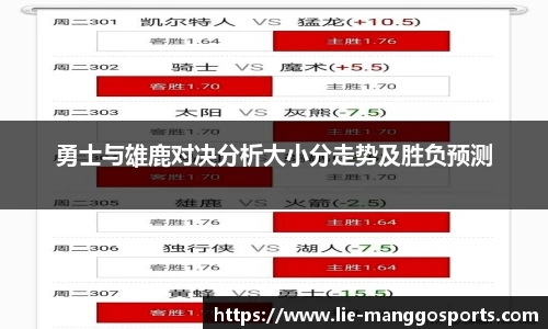 勇士与雄鹿对决分析大小分走势及胜负预测